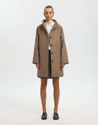 Selected Cappotto color roccia-Grigio