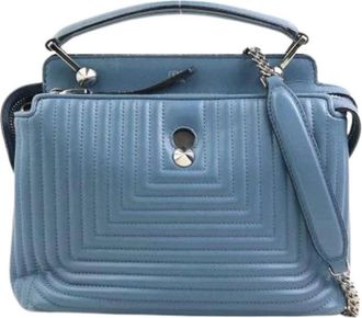 Fendi Pre-owned Leren Handtas - Dames - Vintage Handtas - Blauw - ONE Size - Leer - Vintage