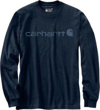 Carhartt Work in Progress Core Logo L/S Longsleeve f&uuml;r Herren | blau