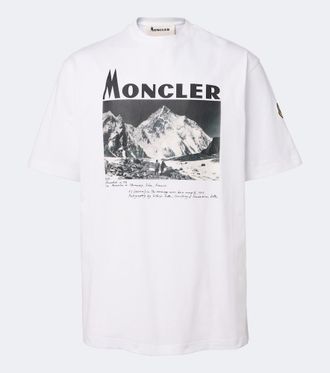 Moncler Logo printed cotton jersey T-shirt