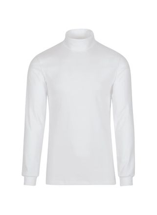 Trigema Rollkragenshirt TRIGEMA TRIGEMA Langarm Ski- und Sport-Rollkragenpullover, Damen, Gr. XXL, weiss (wei&szlig;), Feinripp, 100% Baumwolle (Bio-Baumwolle kbA),