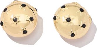 Carolina Herrera Starburst Dome Clip-On Earrings