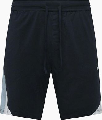 HUGO BOSS Mens Balance Cotton Blend Pyjama Shorts - Navy - Size: 32/30/31