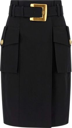 Balmain Wallet Midi Skirt