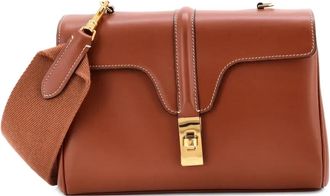 Celine Soft 16 Bag Smooth Calfskin Teen shoulder bag - Bruin