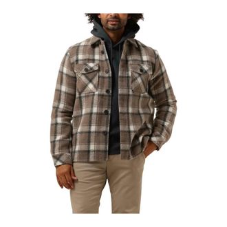 Dstrezzed Bruin Overshirt Casual Trendy Look - Heren - Zomerjassen - Bruin - XL - Wol - Jassen