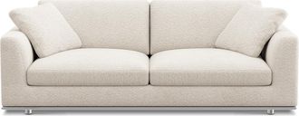 Castlery Hamilton Sofa Customized, Performance Boucle Cream, Spill Resistant, Removable Covers for Sofas by Castlery