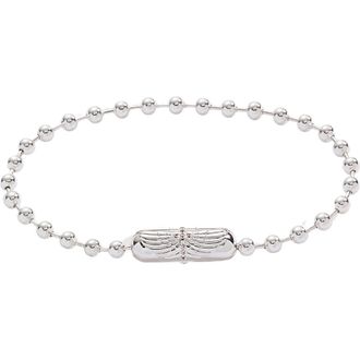 Alex and Ani Ball Chain Barrel Closure Bracelet with Wings in Silver at Nordstrom