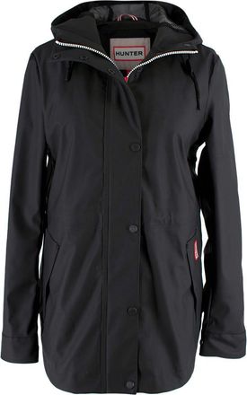 Hunter Black Rubberised Raincoat Size XS