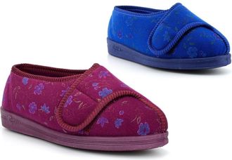 Generic Womens Extra Wide Fit Slippers Womens Wide Fit Slippers Washable Slippers 4E Slippers EEEE Slippers Wide Womens Slippers Ladies Slippers Touch Fasteni