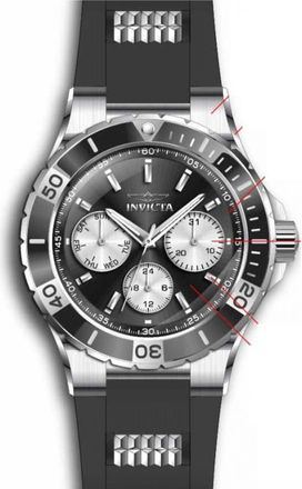 Invicta Aviator Quartz Black Dial Ladies Watch 37316