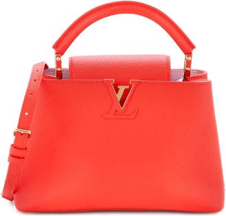 Louis Vuitton Braided Chain Capucines Bag Taurillion Leather BB satchel - Rood