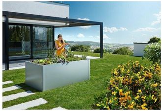 BIOHORT Huerto Urbano Metalico De 1.5 X 0,5 Color Gris Oscuro Metalico