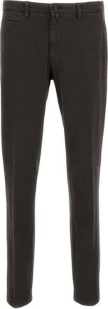 BRIGLIA 1949 Broeken, Heren, Bruin, 2Xl, Katoen, Slim-fit Broeken