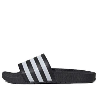 adidas Adilette Boost Slides Core Black White FU9884