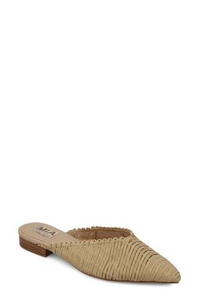Mia Abia Pointed Toe Mule in Natural at Nordstrom, Size 9.5