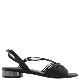 Ferragamo Sabina Mirrored Heeled Sandals, Size 7 C