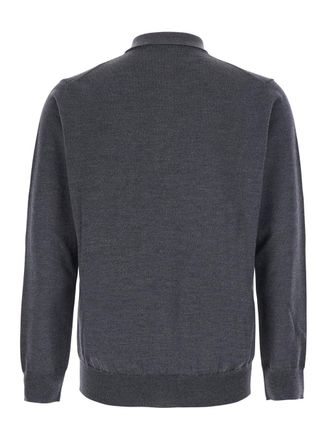 KANGRA Extrafine Merino Wool Polo Shirt - Gray