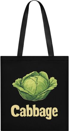 Generic Cabbage Womens Tote Casual Shopping Bag Lightweight Shoulder Bags Hobos Handbag for Work Travel Daily 35x40cm