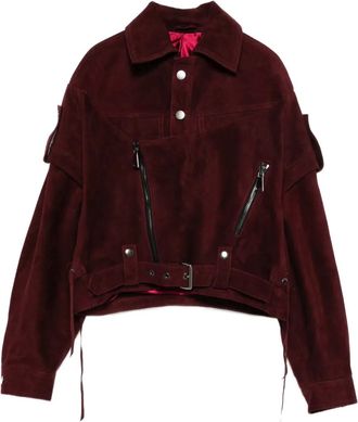 Manokhi Su&egrave;de jack met rits - Rood