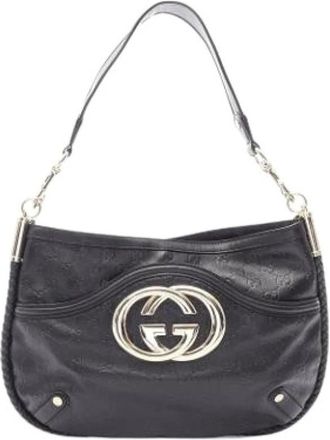 Gucci Pre-owned Vintage Schoudertas - Dames - Vintage Schoudertas - Zwart - ONE Size - Leer - Vintage