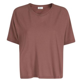 Roberto Collina T-Shirts, female, Brown, Size: XS T-Shirt Over