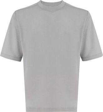Sease Wollen T-shirt met korte mouwen - Heren - T-shirts - Grijs - M - Wol - Tops