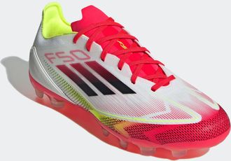 adidas Fussballschuh ADIDAS PERFORMANCE F50 PRO MG, Damen, Gr. 42,5, bunt (cloud wei&szlig;, core schwarz, solar gelb), Synthetik, Textil, Schuhe Fussballschuh