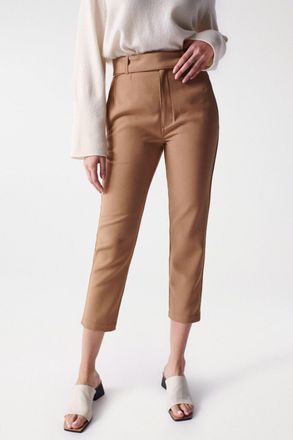 Salsa Chinos SALSA Salsa Jeans Chinohose Chino Cropped Slim High Waist, Damen, Gr. 26, L&auml;nge 28, beige, Obermaterial: 73% Polyester PES. 20% Viskose CV. 7% 
