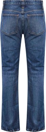Khaite Womens Straight-Leg Denim Jeans Blue Cotton