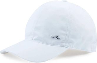 Paul & Shark Accessoires, Heren, Wit, M, Katoen, Katoenen baseballpet met haaienvin