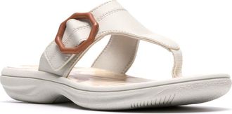 Clarks Breeze Cove Flip Flop in Off White at Nordstrom Rack, Size 10