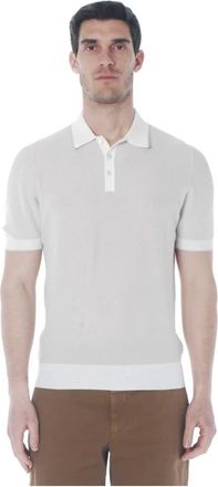 Gran Sasso Polo van katoen met honingraatsteek - Heren - Ronde hals truien - Beige - 3XL - Katoen - Truien & Vesten