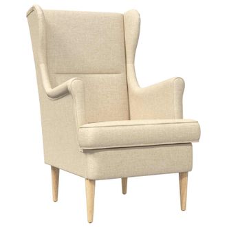 vidaXL Sill&oacute;n Crema Tela Vidaxl