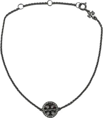 Tory Burch Miller Pave Chain Bracelet - Dames - Armbanden - Zwart - ONE Size - Accessoires