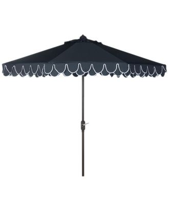 Safavieh Up Resistant Elegant Valance 9Ft Auto Tilt Umbrella