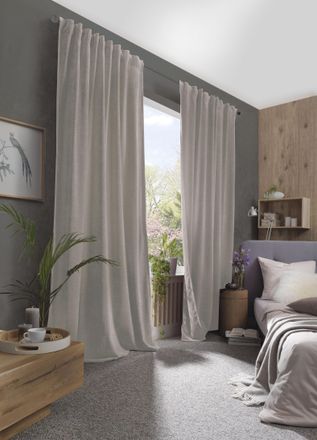 Home Wohnideen Gardine »WOLLY« Multifunktionsband 1 Stk. tlg. THERMOSCHAL CHENILLE UNI WOLLY