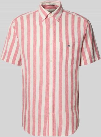 GANT Regular Fit Freizeithemd aus Leinen-Baumwoll-Mix in Rosa, Gr&ouml;&szlig;e XXXL