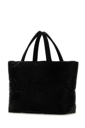 Saint Laurent Mens Black Nylon Saint Laurent Shopping Bag Ner0 Borse A Mano