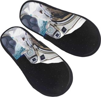 Generic Furry Slippers Cat Astronaut Home Slippers Washable Non Slip House Slipper For Spa Women Indoor L
