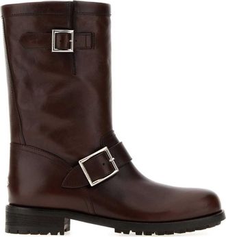 Jimmy Choo London Brown Leather Boots