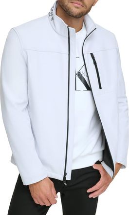 Calvin Klein Softshell Jacket in White at Nordstrom Rack, Size X-Large
