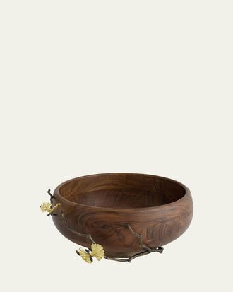 Michael Aram Butterfly Ginkgo Wood Salad Bowl