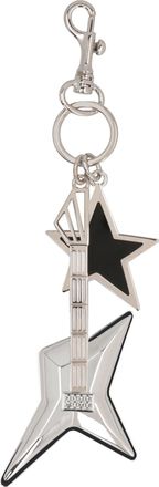 Versace Silver-tone Metal Key Ring And Clasp