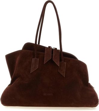 The Attico Bolso de Hombro de Ante - Bags - Mujer - Marr&oacute;n - ONE SIZE