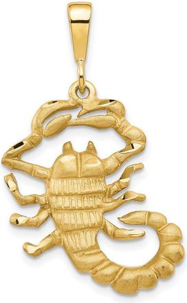 Diamond2Deal 10k Yellow Gold Scorpion Charm
