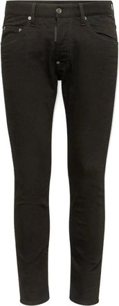 Dsquared2 Denim jeans met ritssluiting en knoopsluiting met zakken voor en achter - Heren - Slim Fit Jeans - Zwart - S - Denim - Jeans