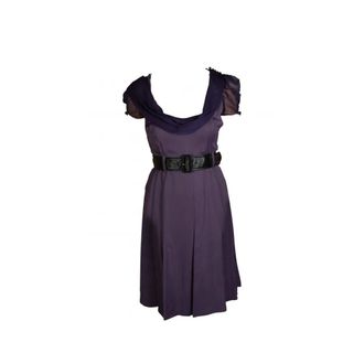 Prada Dames, Jurken, Paars, Maat: S Zijde