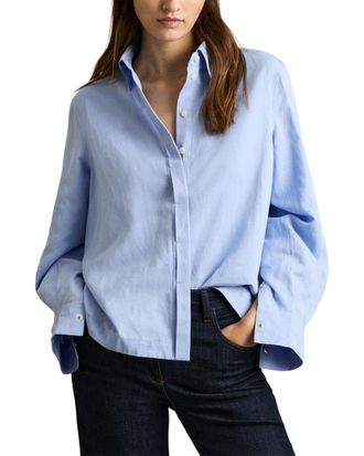 Reiss Ali Linen-Blend Shirt