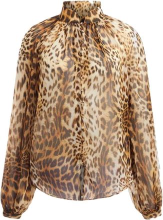 Marciano Spellbound Shirt - Dames - Blouses - Bruin - S - Overhemden